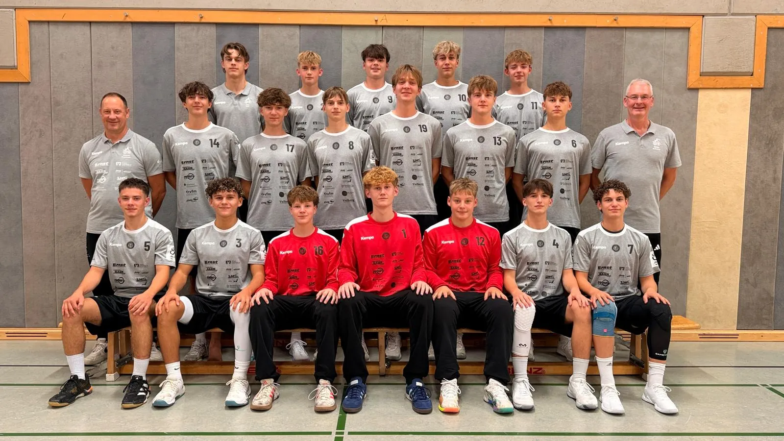 Mannschaftsfoto der männlichen B-Jugend der Zweibrücker Löwen, Saison 2026/27